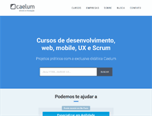 Tablet Screenshot of caelum.com.br